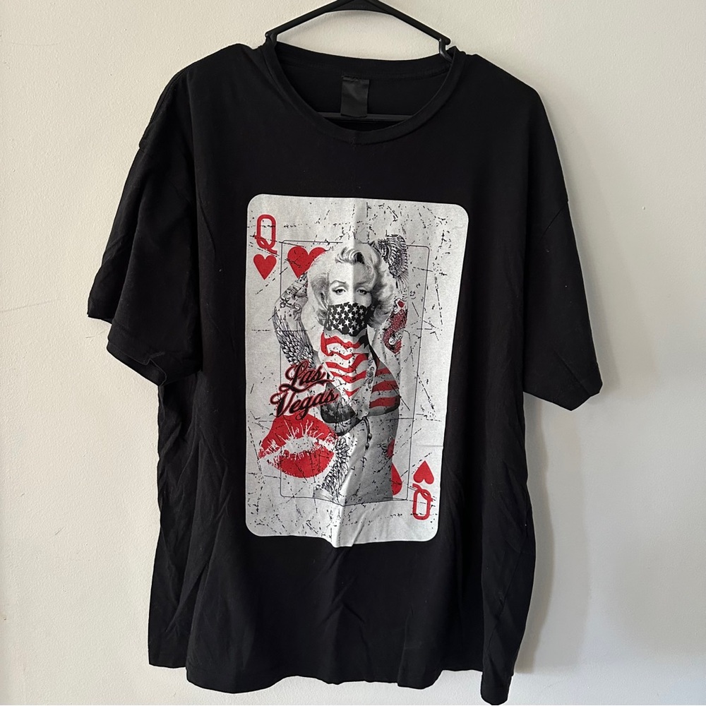 Marilyn Monroe Queen of Hearts Las Vegas T-Shirt - Size XL q4